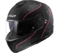 LS2, Klapphelme motorrad STROBE II LUX mat black pink, XXL