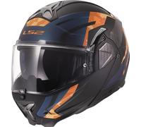 LS2, Modularer Motorradhelm ADVANT II GLIDE Black Orange, XXL