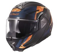 LS2, Modularer Motorradhelm ADVANT II GLIDE Black Orange, XL