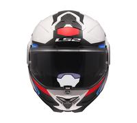 LS2 FF910 Advant II Triple Motorradhelm (Weiß/Blau/Rot)