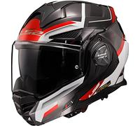 LS2 Helm Advant X Spectrum FF901 zwart / wit / Rood maat S | | Helmen | Quick Release ratelsluiting | Kunststoff | geeignet für, Schwarz / Weiß