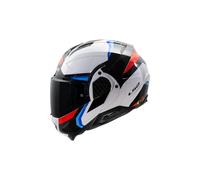LS2, Modularer Motorradhelm ADVANT II TRIPLE White Blue Red, 3XL