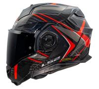 LS2, Modularer Motorradhelm ADVANT X CARBON FUTURE II Gloss Red, L