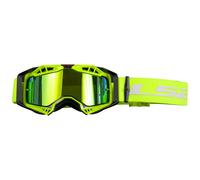 MotoCrossbrille LS2 Aura Pro Iridium MX Brille neongelb mit verspiegeltem Glas