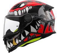 LS2 Kinder Motorrad Helm FF812 Kid Punk - Integralhelm Kinderhelm mit Visier