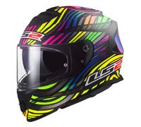 LS2, Integraler Motorradhelm STORM II POWER Matt Black Rainbow, XXL