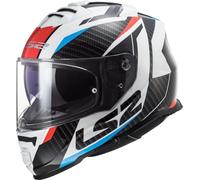 LS2, Integraler Motorradhelm STORM II RACER Gloss Blue Red, XXL