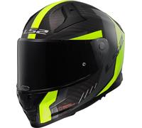 LS2, Integraler Motorradhelm VECTOR II CARBON GRID Matt H-V Yellow, 4XL