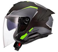 LS2, Jet-Motorradhelm VERSO II AIR Black H-V Yellow, XL