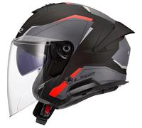 LS2, Jet-Motorradhelm VERSO II AIR Black Red, XL