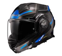 LS2 Helmets Advant X Spectrum Klapphelm, schwarz-titan-blau Größe: M