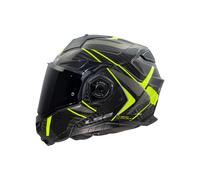 LS2, Modularer Motorradhelm ADVANT X CARBON FUTURE II Gloss H-V Yellow, XL