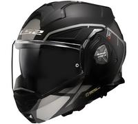 LS2 FF901 Advant X Metryk Klapphelm, schwarz-grau-silber, Größe 3XL