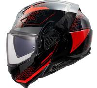 LS2 FF910 Advant 2 Astral Rot Klapp-Helm glanz schwarz, M