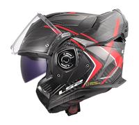 LS2, Modularer Motorradhelm ADVANT X CARBON FUTURE II Gloss Red, XXL