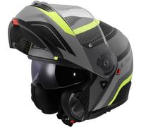 LS2, Modularer Motorradhelm STROBE II MONZA Matt Black H-V Yellow, XL