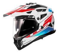 LS2 Integralhelm MX702 Pioneer II Namib White / Blue / Red 3XL