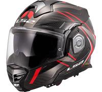 LS2, Modularer Motorradhelm ADVANT X CARBON FUTURE II Gloss Red, 3XL