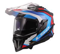 LS2 MX701 Explorer C Frontier II Endurohelm weiss-blau, Größe 3XL (65/66)