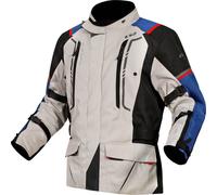 LS2 NARVIK MAN blau schwarz grau rot Motorradjacke CE AA Gr. M