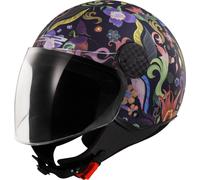 LS2 OF558 SPHERE LUX II BLOOM Jethelm matt blau-pink XL