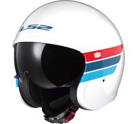 LS2 Spitfire II OF599 Retro Jethelm weiß-blau-rot S (55/56)
