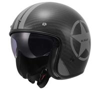 LS2, Jet Motorradhelm BOB II CARBON STAR Grey, L