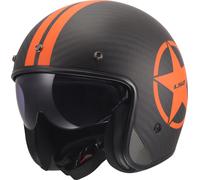 LS2 OF601 BOB II CARBON STAR Jethelm matt orange L