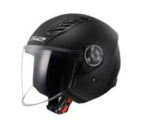 LS2 OF616 Airflow II Solid Jethelm, schwarz matt, 3XL (65/66)