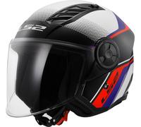 Jethelm LS2 OF616 Airflow II Solid Weiß/Blau/Rot3XL Weiß,Blau,Rot