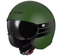 LS2 OF599 Spitfire II Retro Military Green Motorrad Helm Jethelm Sonnenblende