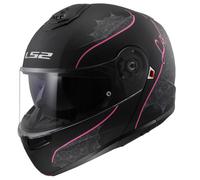 LS2 Strobe II FF908 Lux Klapphelm matt-schwarz-pink, Größe M (57/58)