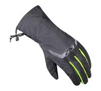LS2 Thermorain wasserdichte Motorradhandschuhe, schwarz/gelb, Größe XL/2XL/3XL