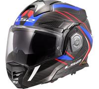LS2, Modularer Motorradhelm ADVANT X CARBON FUTURE II Gloss White Blue, XS