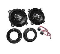 LSP-Set: JVC - CS-J420X - 210Watt / 21Watt RMS 2-Wege Koaxial - Lautsprecher-Paar + Lautsprecherkabel und Ringe für Mercedes A W169 Mercedes B W245 • Einbauort: Hecktür