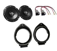 LSP-Set: JVC CS-J620X Boxen 300 Watt für Opel Astra J (P-J) + Lautsprecher Ringe + Adapter Front Tür
