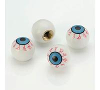 LST 4x VENTILKAPPE REIFENVENTIL KAPPE KUGEL AUGE AUGAPFEL WEIß PKW LKW MOTORRAD