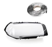 LST Scheinwerferglas Streuscheibe Hauptscheinwerfer Linsenscheibe Frontlicht Abdeckung Glas rechts Kunststoffabdeckung Ersatzscheibe transparent schwarz kompatibel mit BMW X3 E83 2003-2010