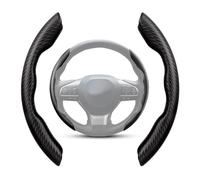 LSYZGRBC 2 Stück Lenkradbezug, für VW T-ROC SUV/R-Line (A11) 2017 2018 2019 2020-2025 Segmentierte Auto-Lenkradbezüge Kohlefase Anti Rutsch Atmungsaktiv Auto Zubehör,C