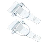 LT Easiyl 2 Stück D-Typ Auto Abnehmbare Stahlscharniere Auto Scharnier Abnehmbare Stift Hardware Geeignet für Anhänger LKW Van Caravan Pferdeanhänger Verzinkung