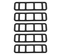 LT Easiyl 5 x Spiegel-Dashcam-Gummigurt mit 5 Löchern, Gummi-Rücklicht-Riemen für Dashcam mit Rückfahrkamera, Fahrrad, 80 x 24 mm, Schwarz