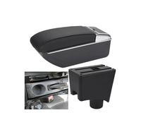 LTQSIV Mittelkonsole Armlehne Box Autozubehör Für Dacia Für R&enault Für Sandero Für Logan 2 Armlehnenbox Fürs Auto Armlehnenbox Aufbewahrungsbox (D2 Black line No USB)