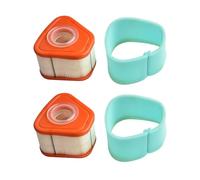 Luftfilter, 2er-Pack, kompatibel mit & 595853 597265, passend für 115P02 115P05 123P07 123P0B 123P32 125P02 Motoren, orangegrüner Schwamm-Vorfilter, Ersatzteile für Rasenmäher