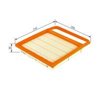 Luftfilter BOSCH F 026 400 504 Filtereinsatz für GLC W222 GL GLS X222 W205 V222