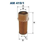Luftfilter Filtereinsatz AM 419/1 FILTRON für DEUTZ-FAHR AGROKID