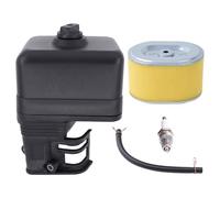 Luftfilter Luftfiltergehäuse Filter mit Deckel Zündkerze Kraftstoffleitung Rasenmäher Reiniger Ersatzfilter Vorfilter Gehäuse Abdeckung für Honda GX160 GX120 GX140 GX200 Motor 168F Serie