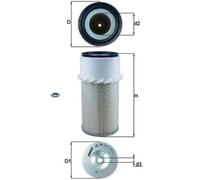 MAHLE LX 16 Luftfilter - für Land Rover Defender Station Wagon (L316, L315), u.a.