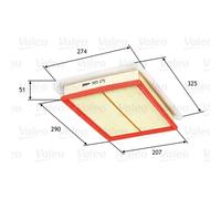 VALEO Luftfilter für OPEL VAUXHALL 585175