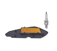 Luftfilter + Zündkerze CR7HSA passend für Peugeot Kisbee 50 RS, Django 50 4T - Luftfilter + Zündkerze Set