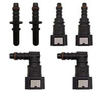 LUHOCIY 6 Stück Anschluss für Kraftstoffleitung, Schnellkupplung Diesel, Schnellverschluss gas Kupplung Fittings für Kraftstoffleitungen, Mehrere Größen, Haltbares Material, Gute Dichtungsleistung